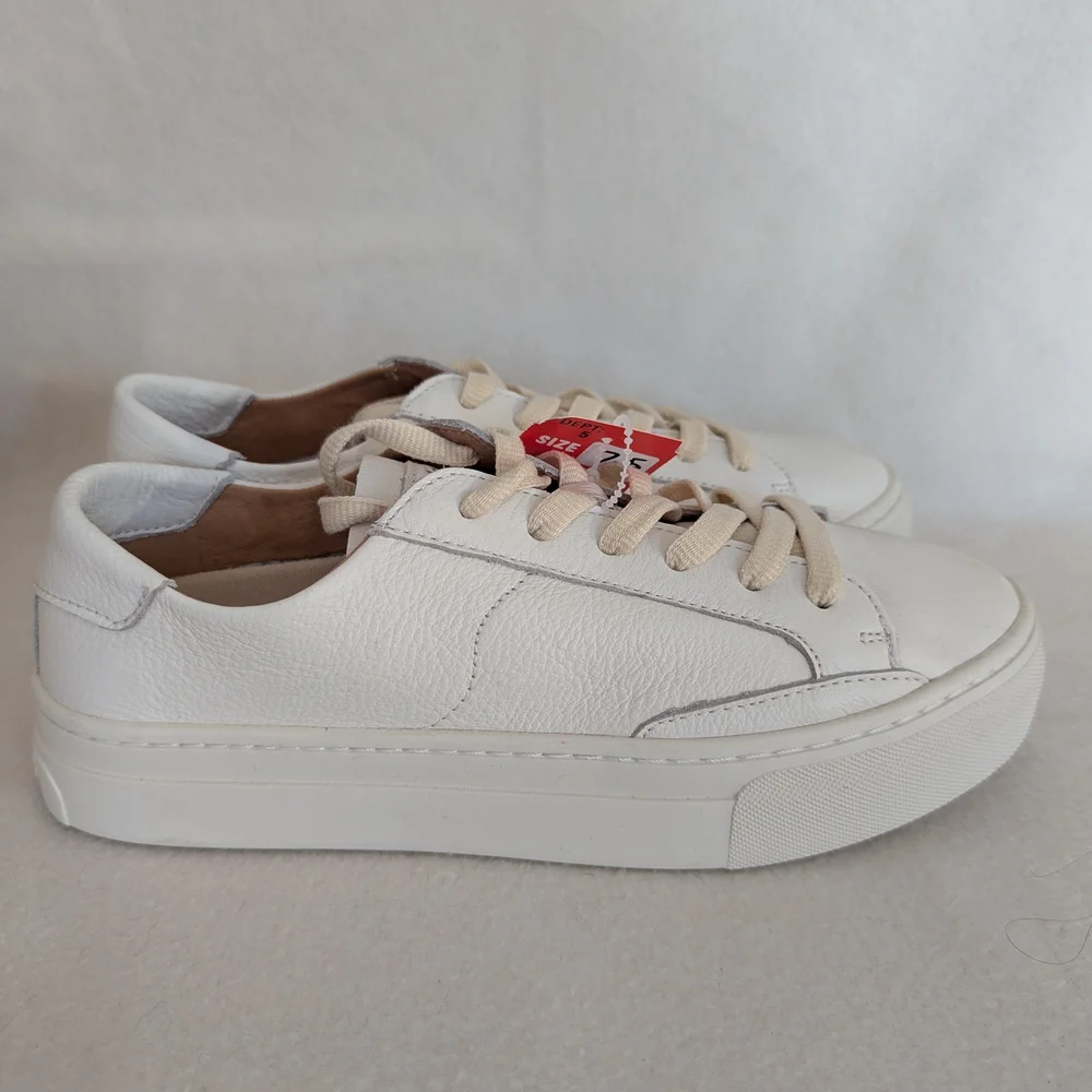 NWT/NIB Soludos Oasis White Ibiza Platform Sneakers, Women's Size 7.5 - Picture 3 of 8